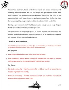Fitness Business Proposal Template