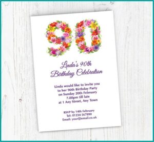 Floral Birthday Invitations Online
