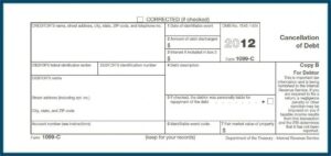 Forgiven Debt Tax Form