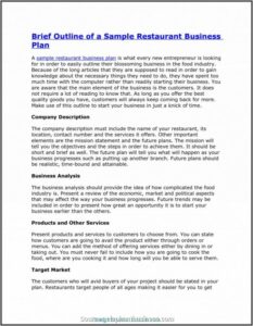 Franchise Business Plan Template Doc