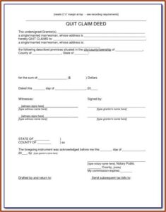 Free Arizona Quit Claim Deed Form