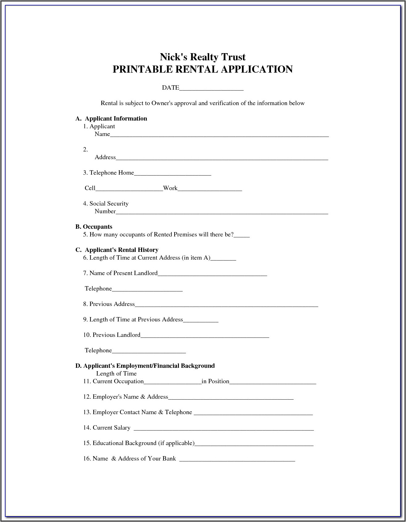 Free Basic Commercial Lease Agreement Template