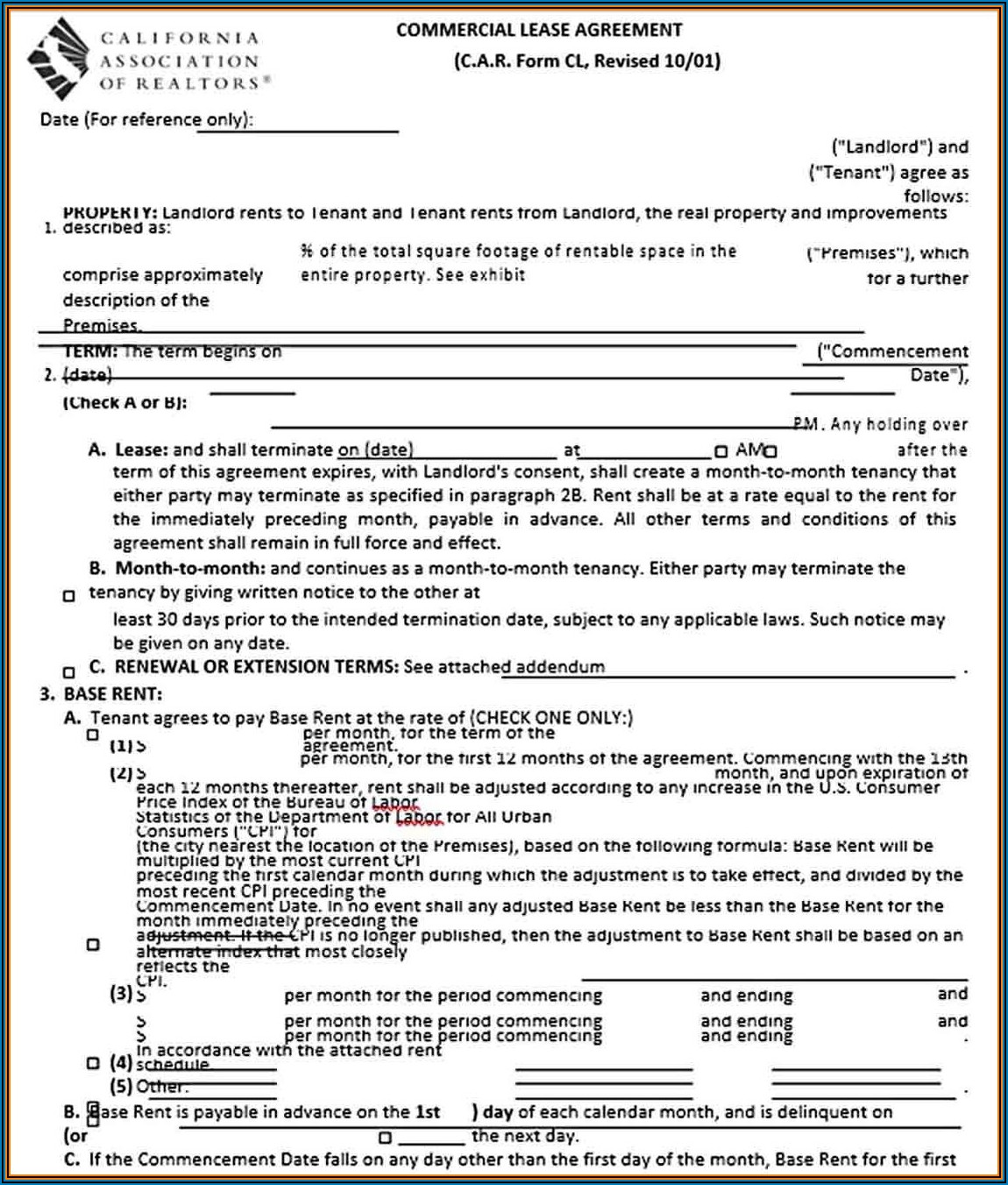 Free Commercial Real Estate Forms