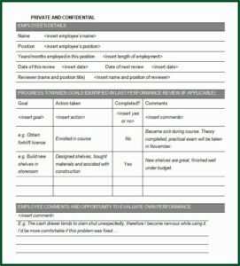 Free Employee Review Form