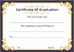 Free Graduation Certificate Template