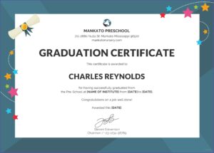 Free Graduation Certificate Template Word