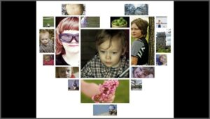 Free Heart Shaped Photo Collage Template