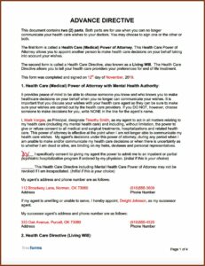 Free Living Will Power Of Attorney Forms