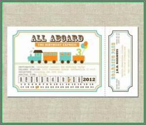 Free Polar Express Train Ticket Template