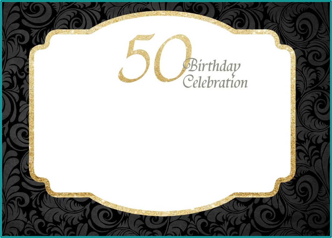 Free Printable 50th Birthday Invitations