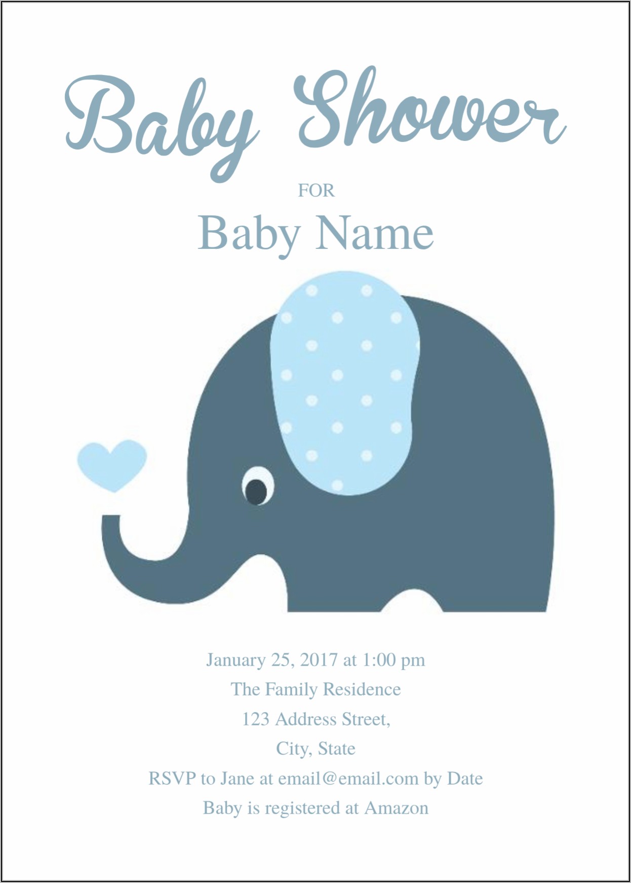 Free Printable Baby Shower Invitation Templates For A Boy