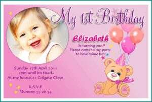 Free Printable Birthday Card Invitation Template