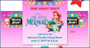 Free Printable Blank Mermaid Birthday Invitations