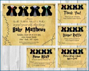 Free Printable Harry Potter Baby Shower Invitations