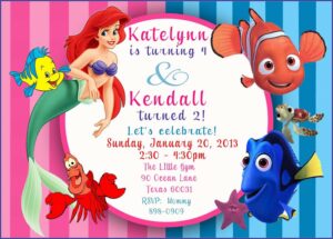 Free Printable Mermaid Birthday Invitations