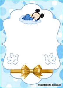 Free Printable Mickey Mouse Invitations