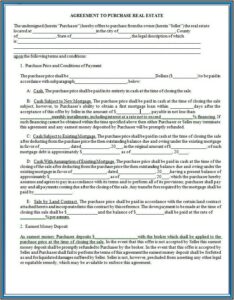 Free Real Estate For Sale By Owner Contract Template