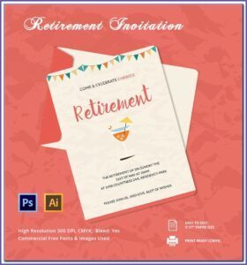 Free Retirement Invitation Template Microsoft Word