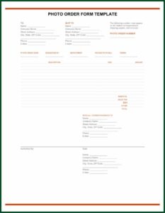 Free T Shirt Order Form Template Pdf