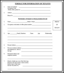 Free Tenant Screening Form