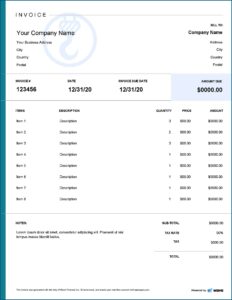 Free Towing Invoice Forms