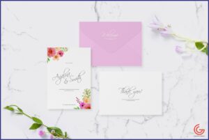 Free Wedding Invitation Card Mockup