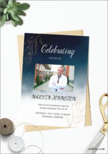 Funeral Memorial Card Template