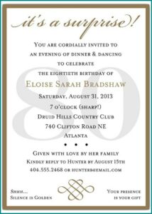 Funny 80th Birthday Invitation Wording