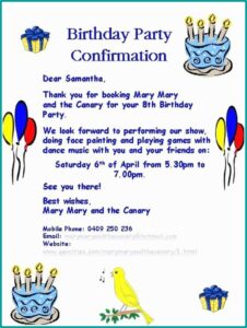 Funny Birthday Invitation Sample