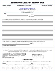 General Construction Business Plan Sample