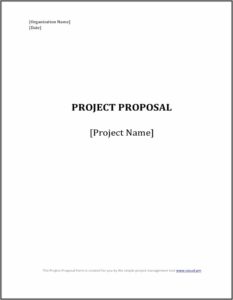 Generic Project Proposal Template