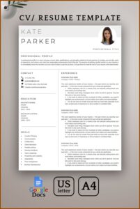 Google Free Cv Template