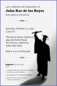 Graduation Invitation Wording Funny