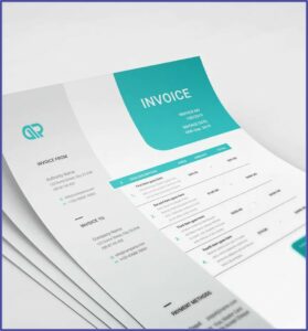 Graphic Design Invoice Template Indesign