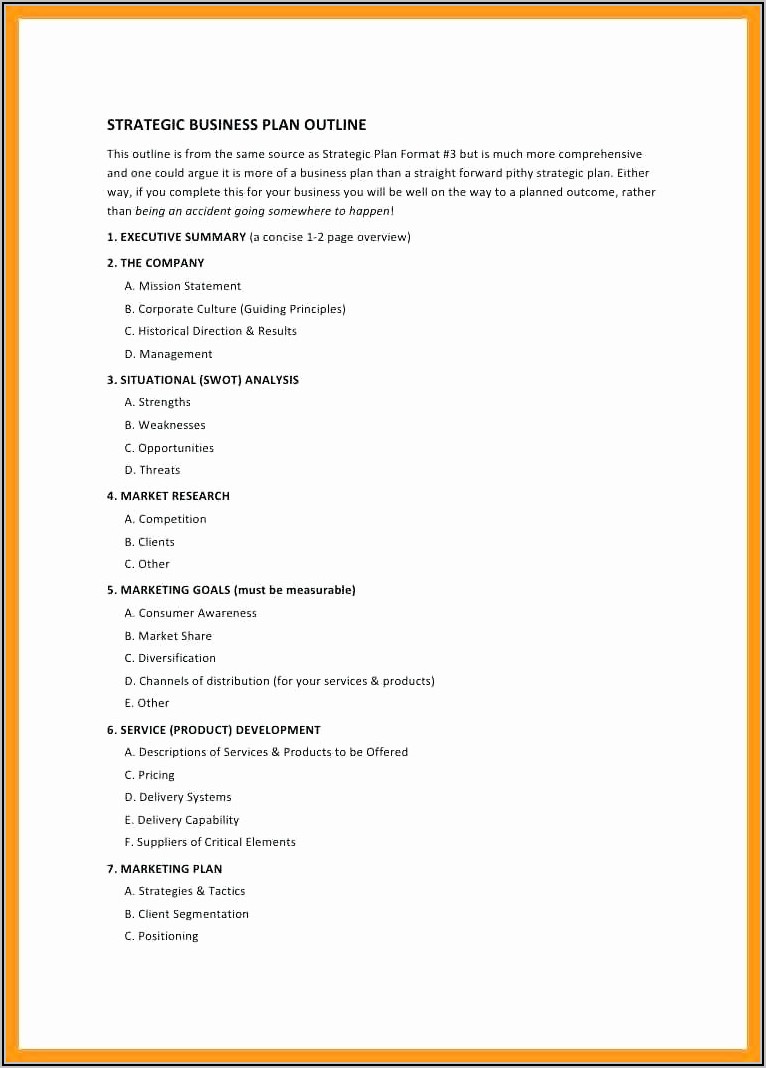 Growthink Ultimate Business Plan Template Doc