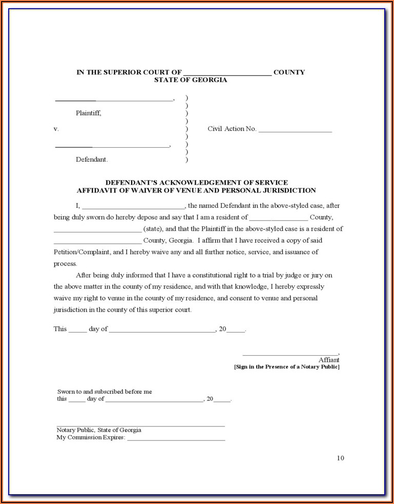 Gwinnett County Divorce Forms