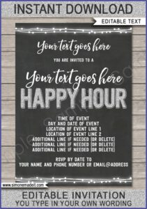 Happy Hour Email Invite Template