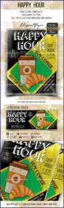 Happy Hour Invitation Flyer Template Free