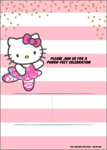 Hello Kitty Birthday Invitation Template Free Download