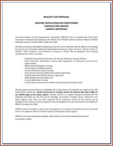 Hvac Proposal Forms