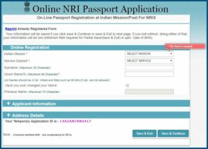 Indian Passport Renewal Form Dubai