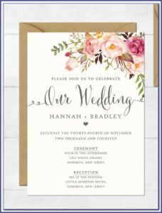 Indian Wedding Reception Invitation Templates