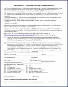 Influenzapneumococcal Immunization Consent Form In Spanish