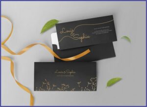 Invitation Card Free Mockup