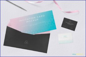 Invitation Mockup Free Download