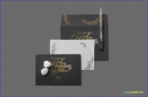 Invitation Mockup Free Download Psd