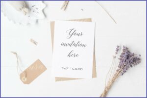 Invitation Mockup Template Free