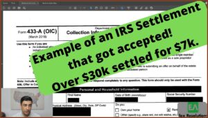 Irs Offer And Compromise Form 433 A