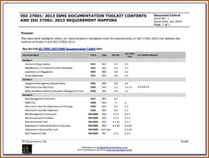 Iso 27001 Templates Download