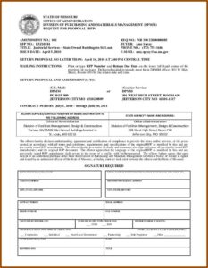 Janitorial Services Request For Proposal Template